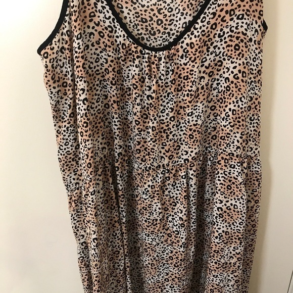 Kensie Women Animal Print Sleeveless Night Dress, Brown and Black Combo size XL - Picture 10 of 13